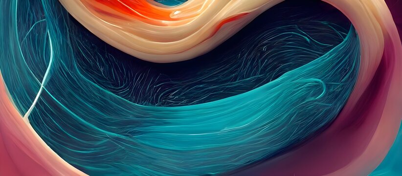 Abstract background with colorful waves. liquid Flow design.