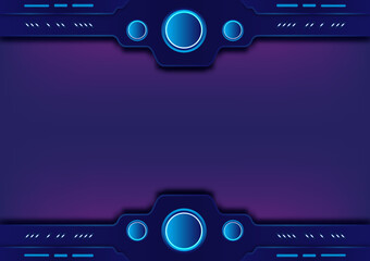 web design template. Vector illustrations of Digital tech architecture abstract blue print High tech screen for video game. Sci-fi concept design. Futuristic concept. HUD, UI, GUI.