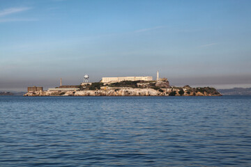 Fototapeta na wymiar The alcatraz island is famous in sanfrancisco,California,USA.