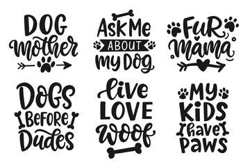 Love Dog lettering set