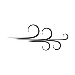 Wind icon isolated logo vector template design