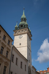 Fototapeta na wymiar Old Town Hall Tower - Brno, Czech Republic