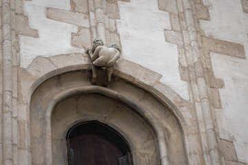Naughty Man Sculpture (Nehanba) at St. James Church - Brno, Czech Republic