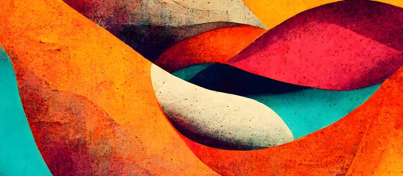 Colorful retro textured background. abstract design