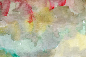 Hand drawn watercolor gray  red texture