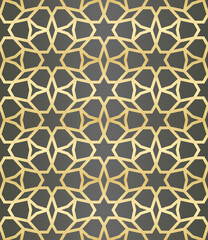Islamic background with traditional style arabic. Seamless pattern for card, background, fabric or abstract design. Muslim ornament.