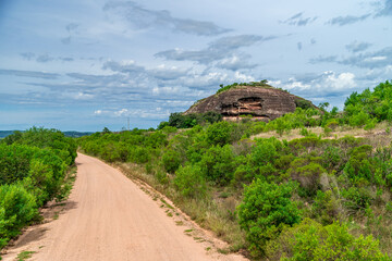 beautiful nature with mountains in South America