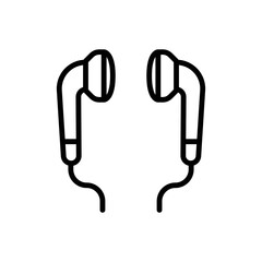 earphone icon design vector template