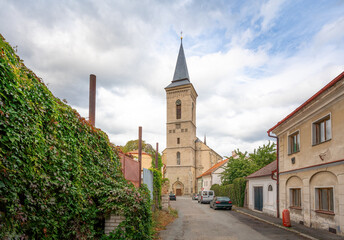 Fototapeta na wymiar St. Mary Church on Nameti - Kutna Hora, Czech Republic