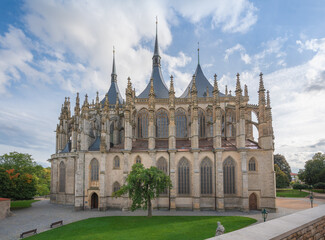 Fototapeta na wymiar Cathedral of St. Barbara - Kutna Hora, Czech Republic