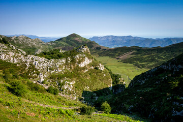 Fototapeta na wymiar Mountain landscape in Picos de Europa, Asturias, Spain