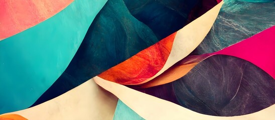 Trendy abstract colorful cover background design