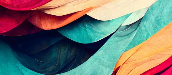 Trendy abstract colorful cover background design