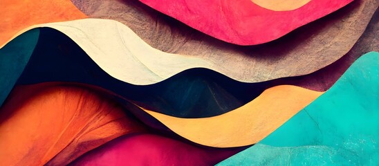 Trendy abstract colorful cover background design