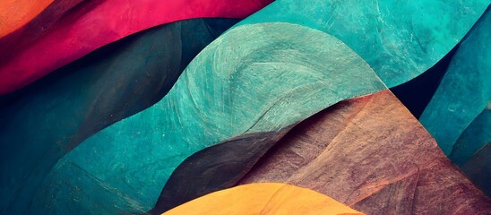 Trendy abstract colorful cover background design