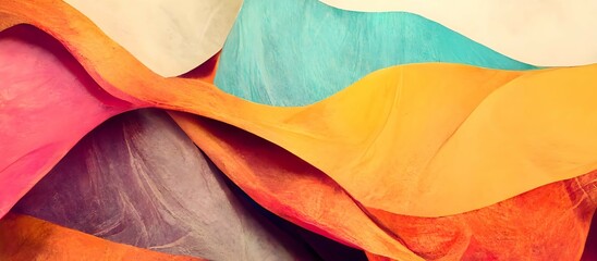 Trendy abstract colorful cover background design
