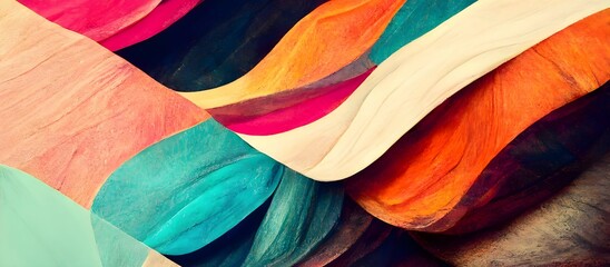Trendy abstract colorful cover background design