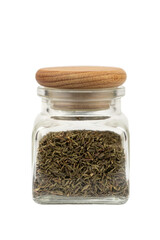 the rosemary spice in the jar