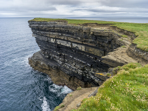 Downpatrick Head, along the coastline of County Mayo; Killala, County Mayo, Ireland