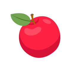 Apple with vitamin C vector illustration. Cartoon drawing of enriched organic antioxidant, apple. Food, nutrition, diet concept