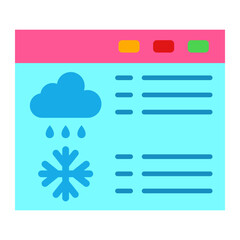 Weather News Flat Icon