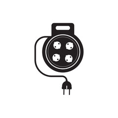 Fototapeta premium extension cord simple vector icon