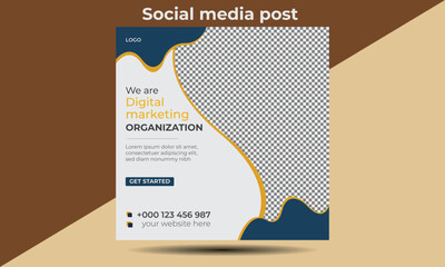 Digital marketing and social media post banner template