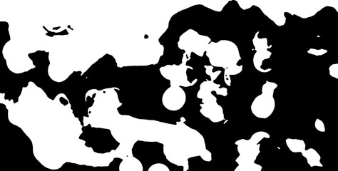 Rustic splash vector texture. Abstract background. Weathered surface and shape. Dirty and damaged backdrop. Vector graphic illustration with transparent white. EPS10.