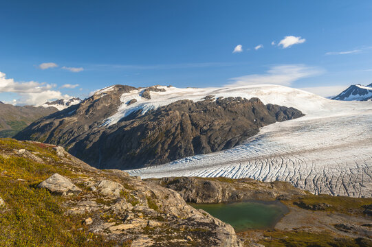 Harding Icefield Trail, Exit Glacier, Kenai Fjords National Park, Alaska, USA