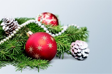 Christmas beautiful tree decorations for holiday