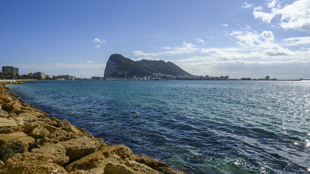 Coastal town of Manilva along the Mediterranean; Manilva, Malaga, Spain