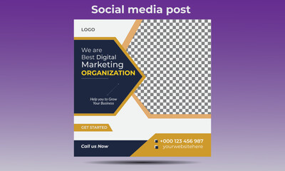 Digital marketing and social media post banner template