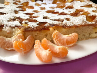 cake with orange