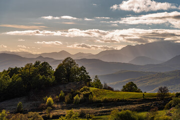 Molise, Italy.  Spectacular autumn panorama.