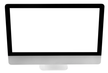 Blank screen of personal modern computers