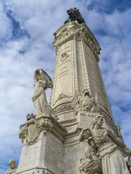 Monument at Marquis of Pombal Square; Lisbon, Portugal