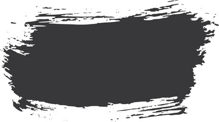 Brush stroke. Grunge black ink textured element