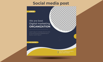 Digital marketing and social media post banner template