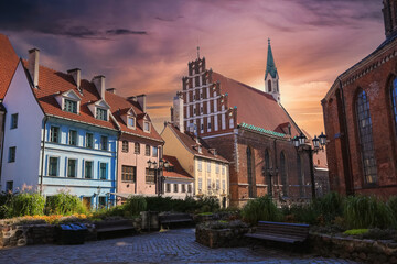 St. John`s church in the capital Riga, Latvia