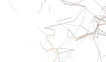 Abstract network of physical devices on the Internet using a network connection