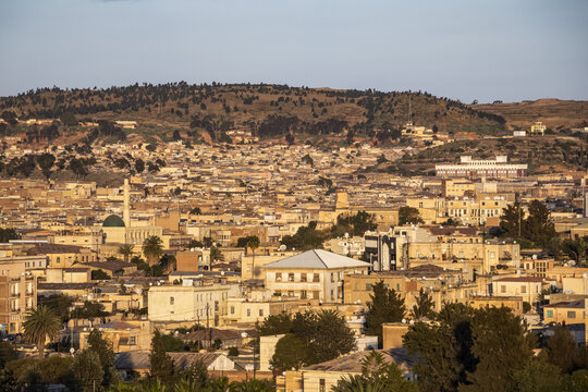 View of the city of Asmara; Asmara, Central Region, Eritrea