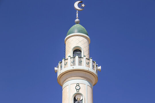 Minaret of the Great Mosque of Asmara, also known as Al Kulafah Al Rashidan; Asmara, Central Region, Eritrea