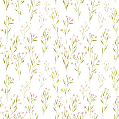 Fototapeta na wymiar Pastel flowers isolated on a white background can be used for fabric textiles, wallpaper, wrapping paper, or any of your ideas.