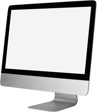 Blank screen of personal modern computers monitor