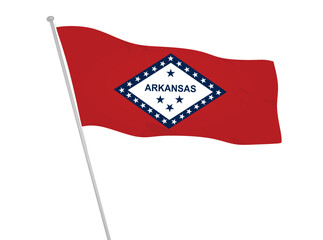 Arkansas state flag. vector illustration