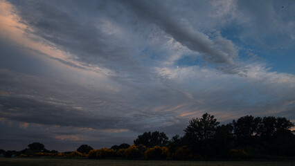 time lapse of clouds in the sky