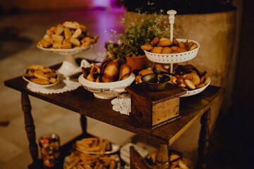 Quantité de biscuits et de sablés pour le dessert