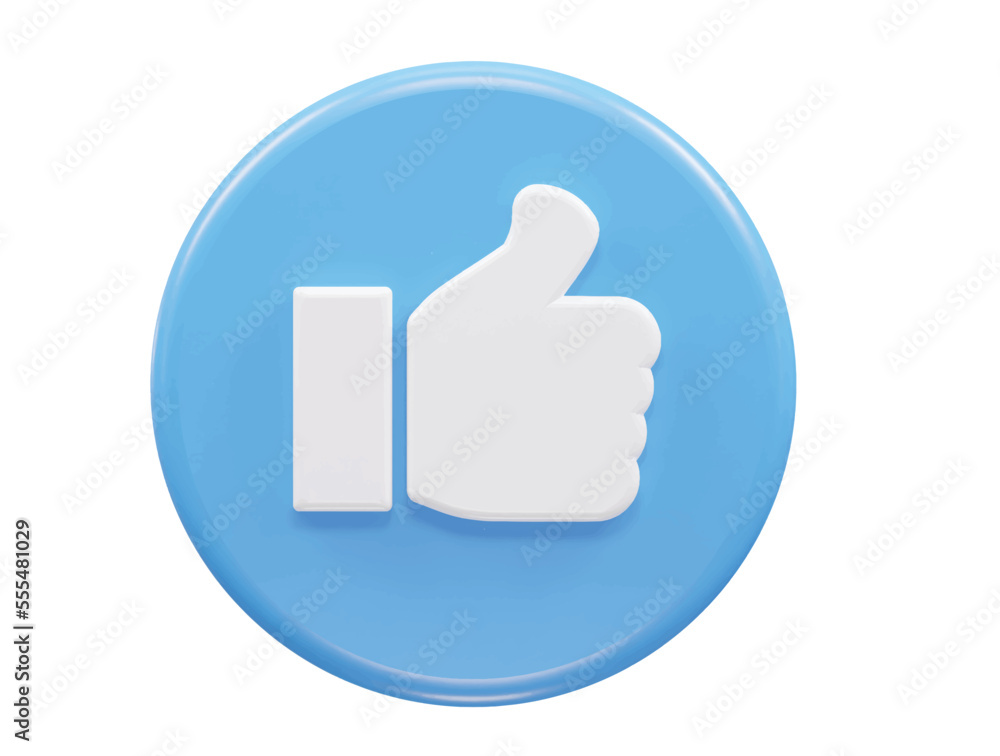 Poster like icon text effect vector illustration 3d rendering