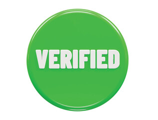 Verified icon 3d rendering illustration