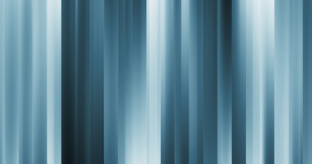 Abstract background of vertical metal aluminum silver strips of metal profile, iridescent sticks, lines of bright shiny luminous beautiful